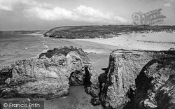The Rocks And Beach 1957, Perranporth