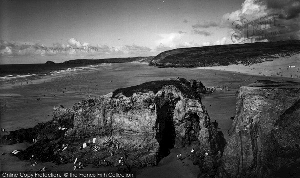 Photo of Perranporth, The Rocks And Sands c.1960