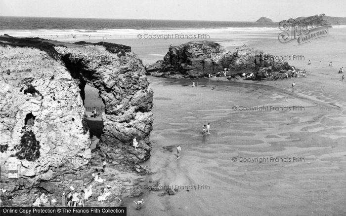 Photo of Perranporth, The Rocks c.1960