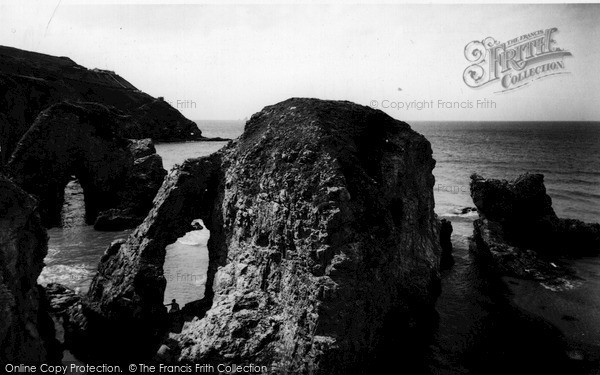 Photo of Perranporth, The Rocks c.1960