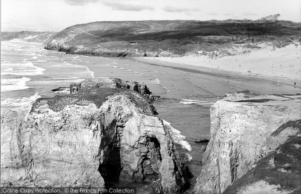 Photo of Perranporth, The Sands And Bay c.1959