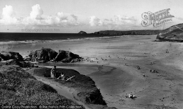 Photo of Perranporth, The Sands c.1960