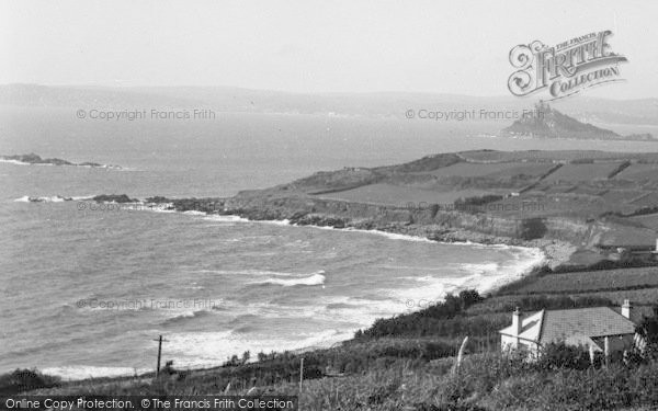 Photo of Perranuthnoe, The Coastline And St Michael's Mount c.1950