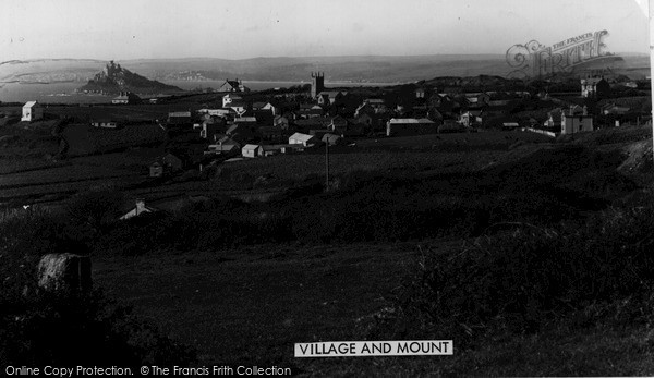 Photo of Perranuthnoe, Village And St Michael's Mount c.1950