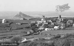 Village And St Michael's Mount c.1950, Perranuthnoe