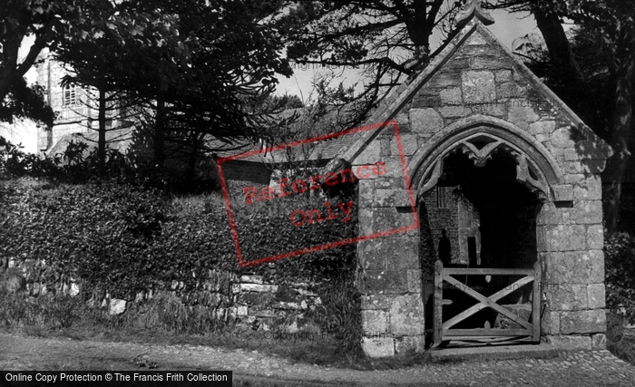 Photo of Perranzabuloe, Old Stone Lychgate, St Piran's Church c.1955