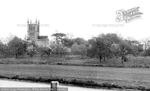 Photo of Pershore, Abbey From Abbey Road c.1955