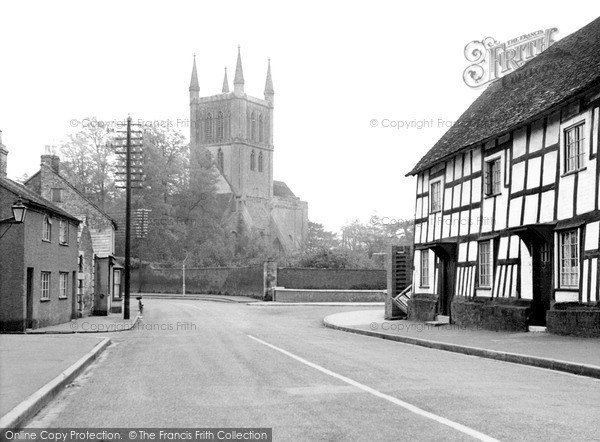 Photo of Pershore, Abbey From Newlands c.1950