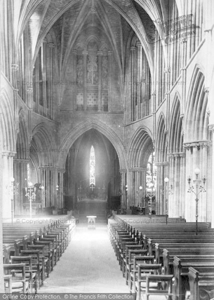 Photo of Pershore, Abbey, Nave East 1904