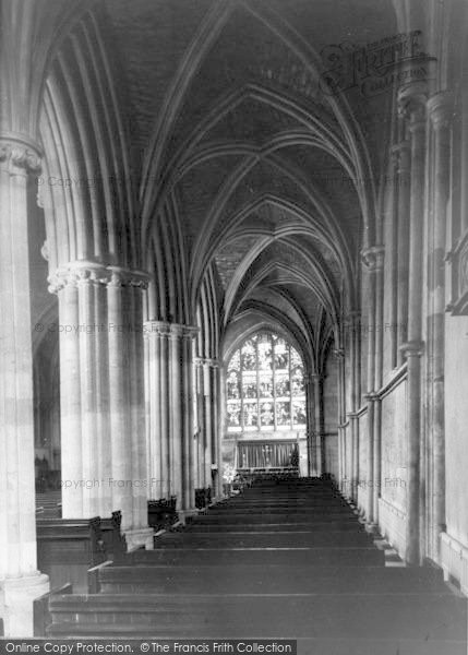Photo of Pershore, Abbey, South Aisle c.1960