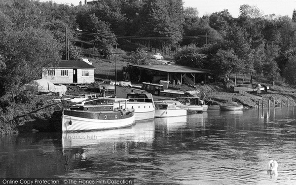 Photo of Pershore, Boats On The River Avon c.1955