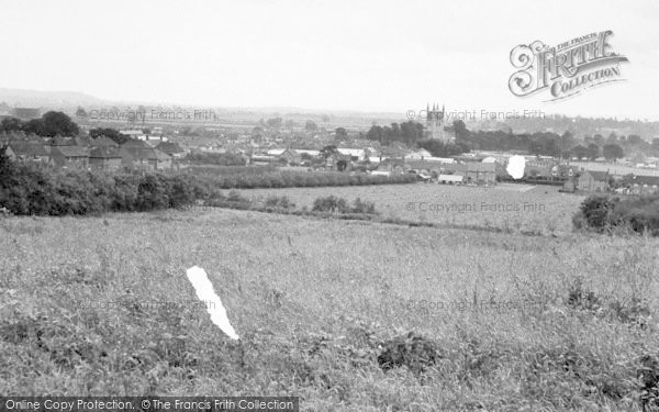 Photo of Pershore, From Holloway Hill c.1960