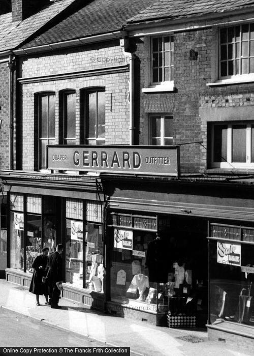 Photo of Pershore, Gerrard's Drapery, Bridge Street c.1955