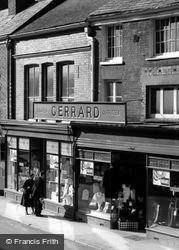 Gerrard's Drapery, Bridge Street c.1955, Pershore