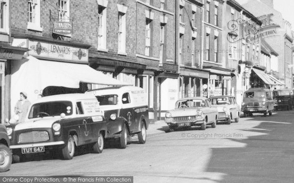Photo of Pershore, High Street, Cars  c.1960