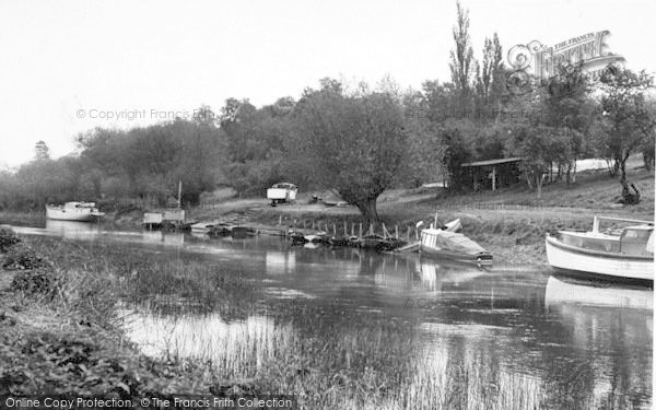 Photo of Pershore, The River c.1950