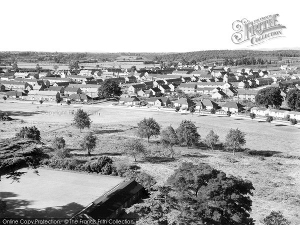 Photo of Pershore, View From Abbey Tower Of Abbey Estate c.1960