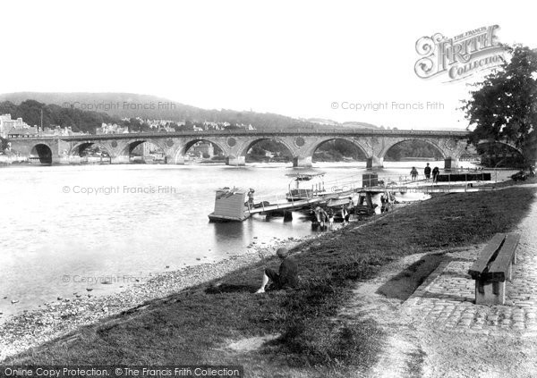 Photo of Perth, Bridge And Boat Station 1899