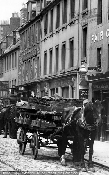 Photo of Perth, Cart In High Street West 1899