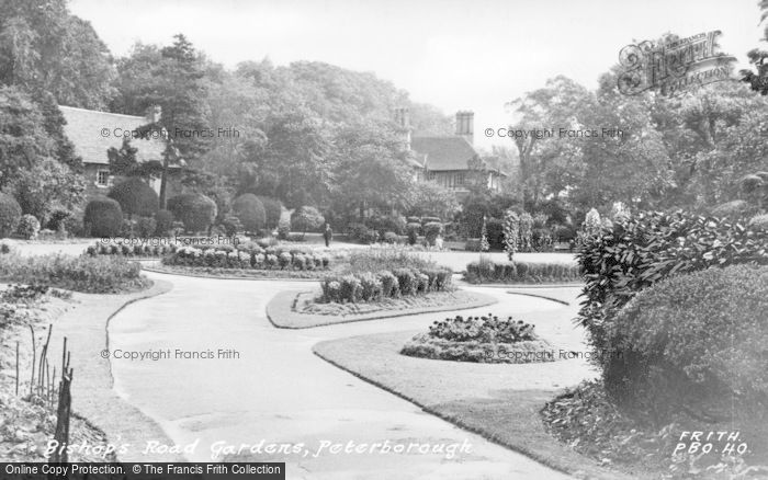 Photo of Peterborough, Bishop's Road Gardens c.1955
