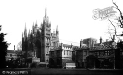 Cathedral And Bishop's Palace 1890, Peterborough