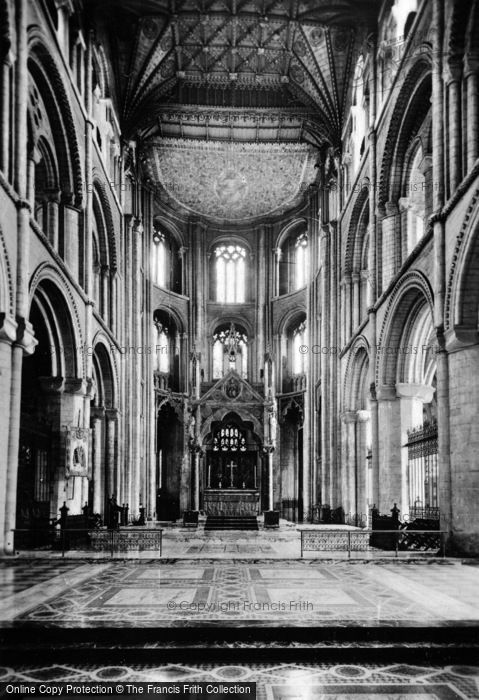 Photo of Peterborough, Cathedral, Choir And Apse c.1930