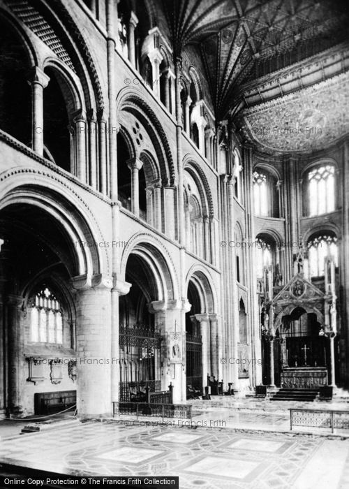 Photo of Peterborough, Cathedral, Choir With Great Altar c.1930