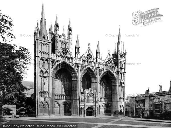 Photo of Peterborough, Cathedral From North West c.1874