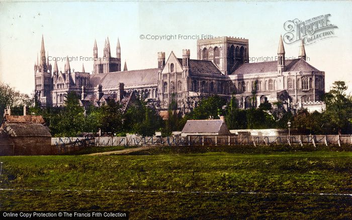 Photo of Peterborough, Cathedral From South c.1895