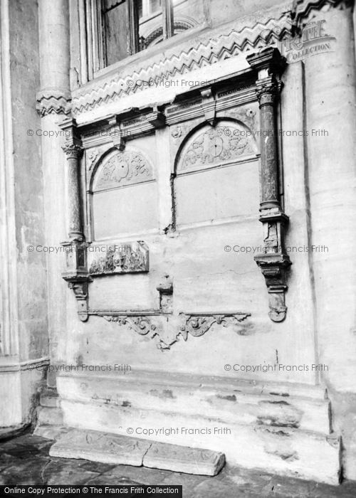 Photo of Peterborough, Cathedral, Monument Mutilated During Reformation c.1930