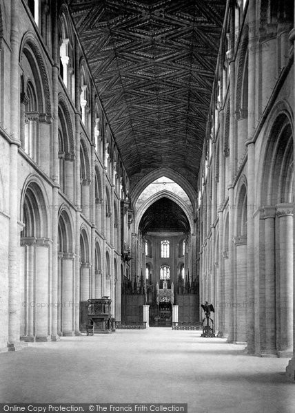 Photo of Peterborough, Cathedral, Nave East 1894