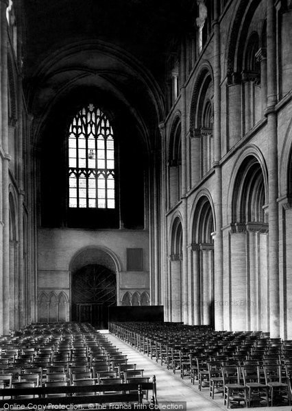 Photo of Peterborough, Cathedral, Nave West 1890