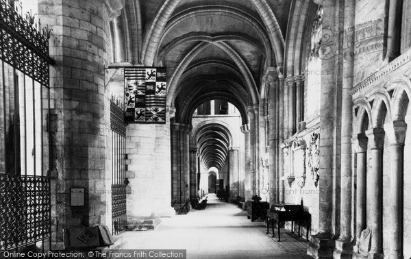 Photo of Peterborough, Cathedral North Aisle c.1955