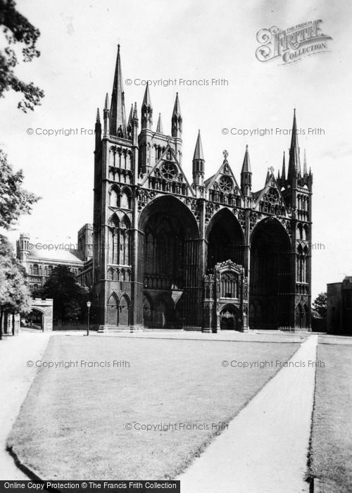 Photo of Peterborough, Cathedral, North West c.1930