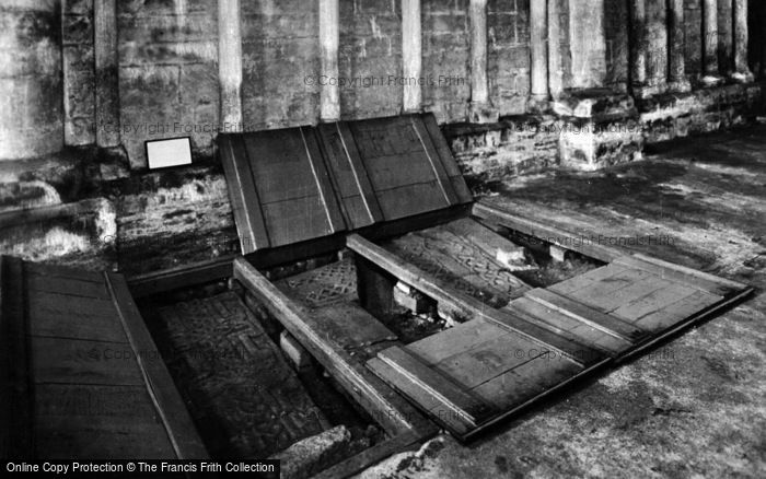 Photo of Peterborough, Cathedral, Saxon Coffin Slabs c.1930