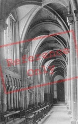 Cathedral, South Aisle 1890, Peterborough