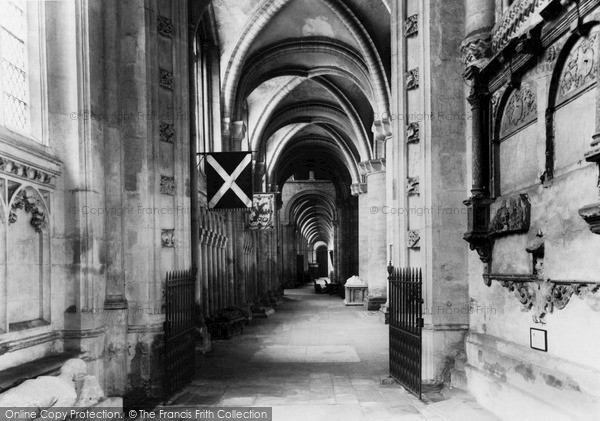 Photo of Peterborough, Cathedral South Aisle c.1955