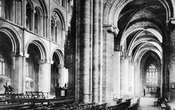 Cathedral, South Choir Aisle 1894, Peterborough