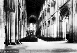 Cathedral, The Nave c.1955, Peterborough