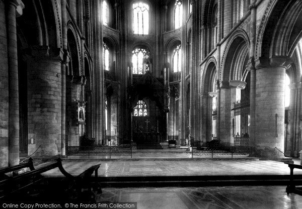 Photo of Peterborough, Cathedral, The Sanctuary And High Altar c.1955
