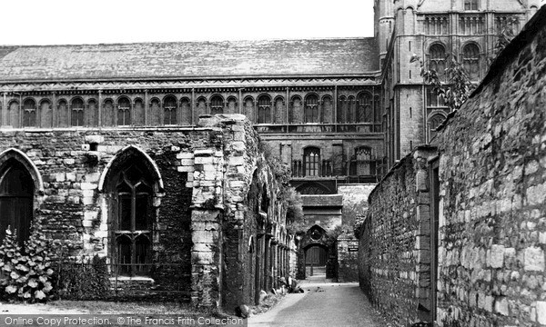 Photo of Peterborough, Cathedral, The Slype c.1955