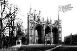 Cathedral West Front 1890, Peterborough