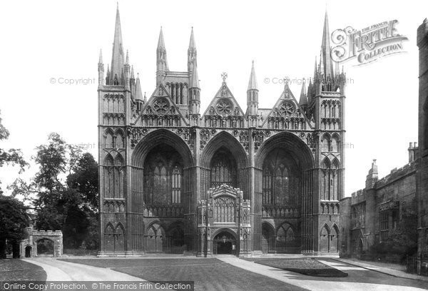 Photo of Peterborough, Cathedral, West Front 1904