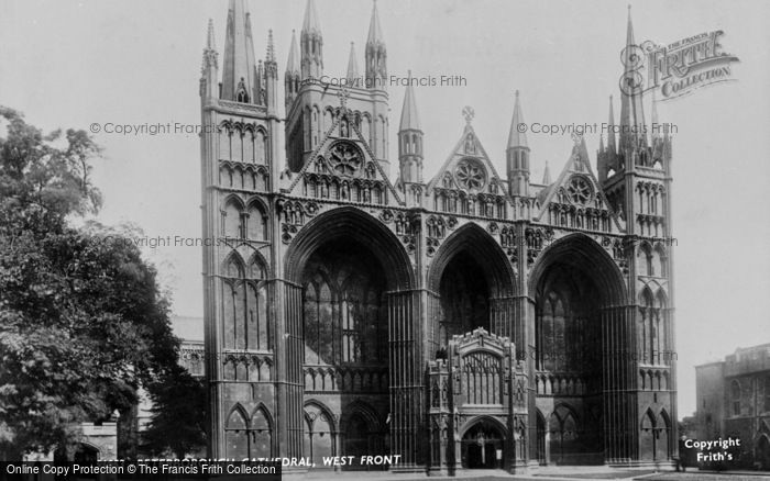 Photo of Peterborough, Cathedral, West Front 1904