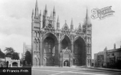 Cathedral, West Front 1919, Peterborough