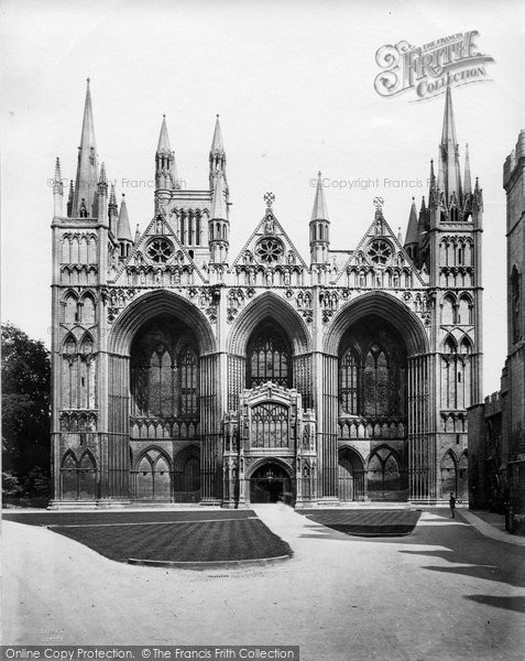 Photo of Peterborough, Cathedral West Front c.1862