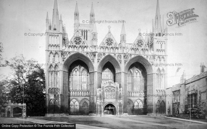 Photo of Peterborough, Cathedral, West Front c.1880