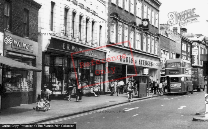 Photo of Peterborough, Chain Stores On Bridge Street c.1965