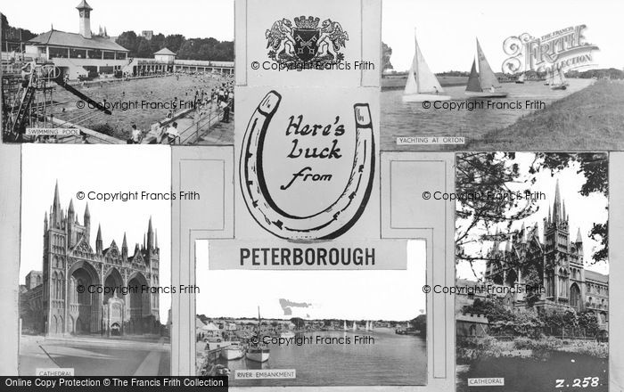 Photo of Peterborough, Composite c.1955