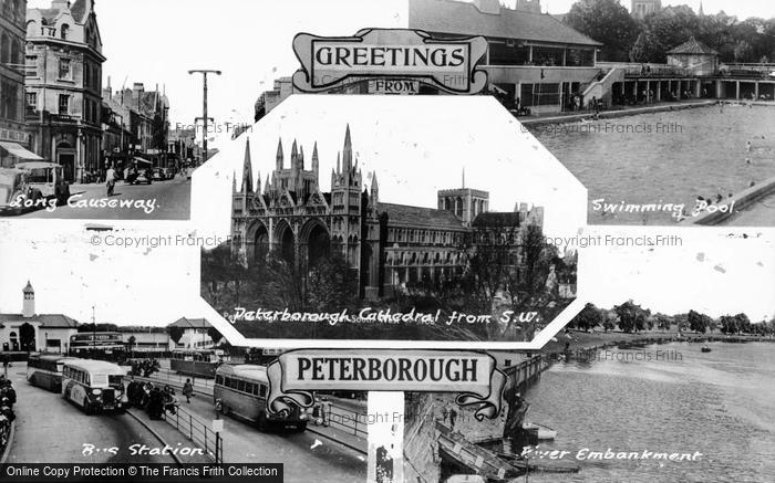 Photo of Peterborough, Composite c.1955
